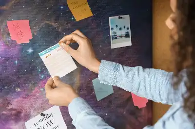 Galaxis mintás fali parafa üzenőtábla