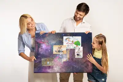 Galaxis mintás fali parafa üzenőtábla