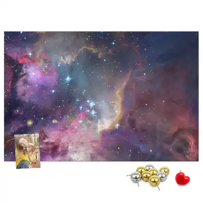 Galaxis mintás fali parafa üzenőtábla