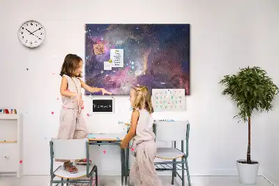 Galaxis mintás fali parafa üzenőtábla