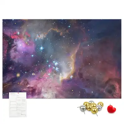 Galaxis mintás fali parafa üzenőtábla