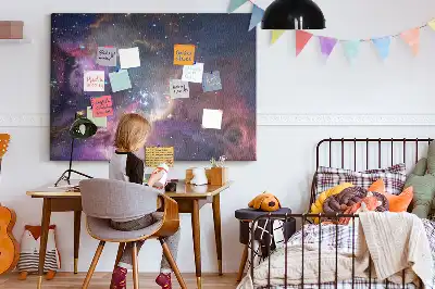 Galaxis mintás fali parafa üzenőtábla
