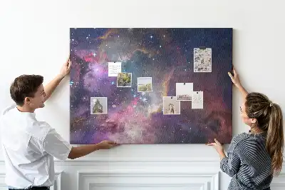 Galaxis mintás fali parafa üzenőtábla