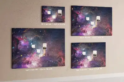 Galaxis mintás fali parafa üzenőtábla