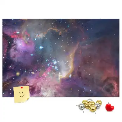 Galaxis mintás fali parafa üzenőtábla