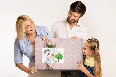Virágcsokor mintás parafa üzenőtábla