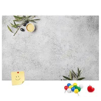 Minimalista olajbogyós parafa üzenőtábla