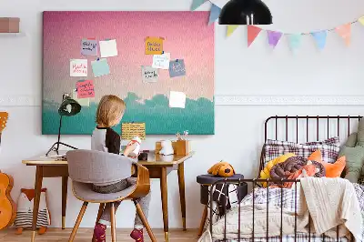 Színátmenetes égbolt mintájú parafatábla