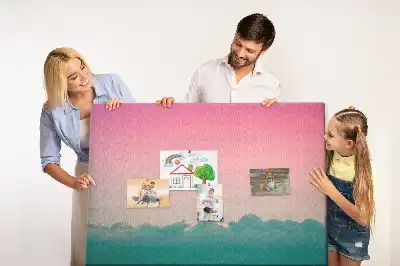 Színátmenetes égbolt mintájú parafatábla