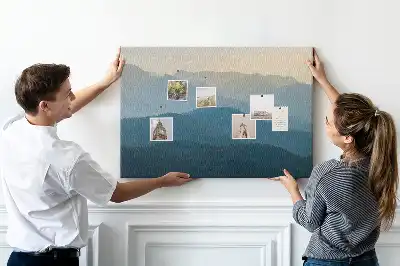 Absztrakt horizont kilátás parafa üzenőtábla
