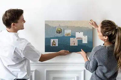 Absztrakt horizont kilátás parafa üzenőtábla