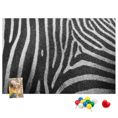 Zebramintás parafatábla