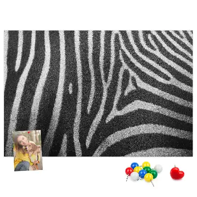 Zebramintás parafatábla