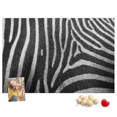 Zebramintás parafatábla