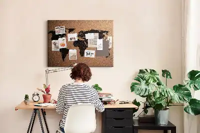 Minimalista kontinens körvonal parafábla