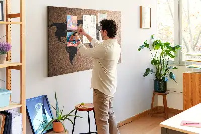 Minimalista kontinens körvonal parafábla