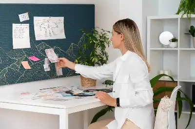 Fali parafa üzenőtábla Hegyek vázlata mintával