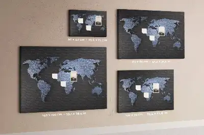 Kontinensek alakú parafa üzenőtábla