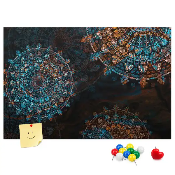 Mandala mintás parafa üzenőtábla