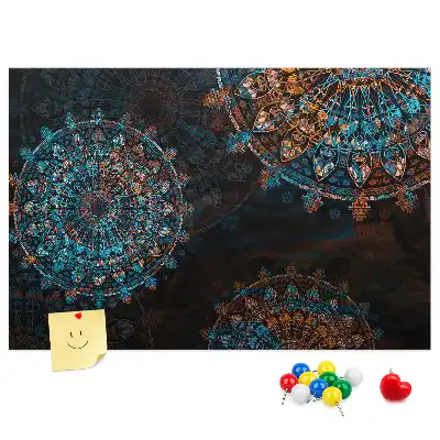 Mandala mintás parafa üzenőtábla