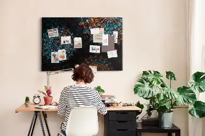 Mandala mintás parafa üzenőtábla
