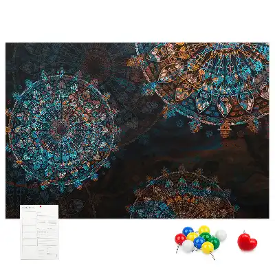 Mandala mintás parafa üzenőtábla