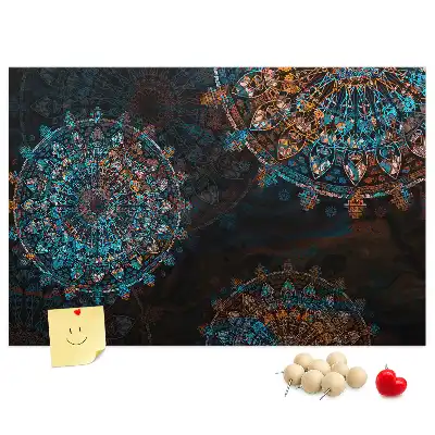 Mandala mintás parafa üzenőtábla