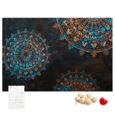 Mandala mintás parafa üzenőtábla