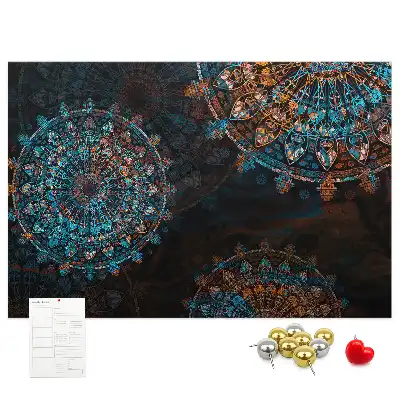 Mandala mintás parafa üzenőtábla