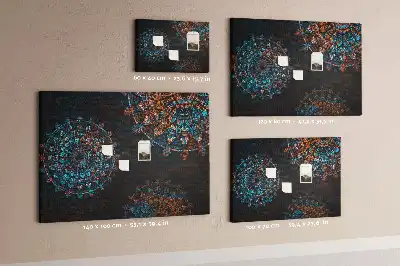 Mandala mintás parafa üzenőtábla