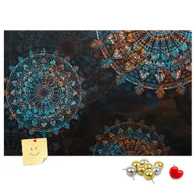 Mandala mintás parafa üzenőtábla