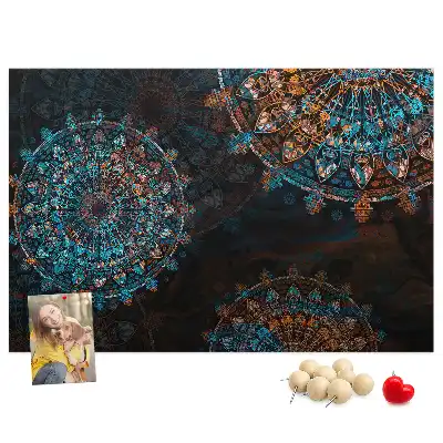 Mandala mintás parafa üzenőtábla