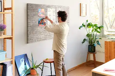Klasszikus téglafal mintás parafa üzenőtábla