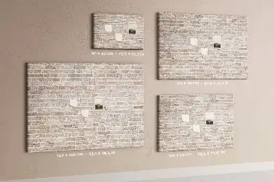 Klasszikus téglafal mintás parafa üzenőtábla