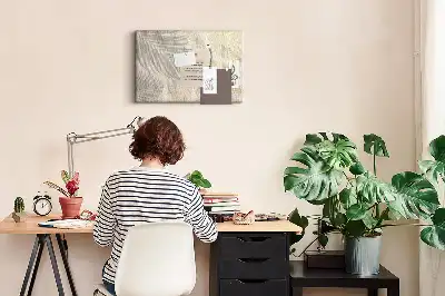 Fali parafa üzenőtábla Pálmaárnyék homok mintával