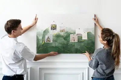 Modern növényi mintás parafa tábla
