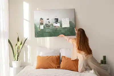 Modern növényi mintás parafa tábla