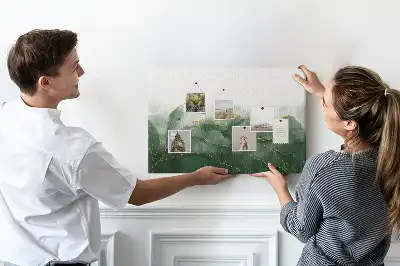 Modern növényi mintás parafa tábla