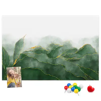 Modern növényi mintás parafa tábla