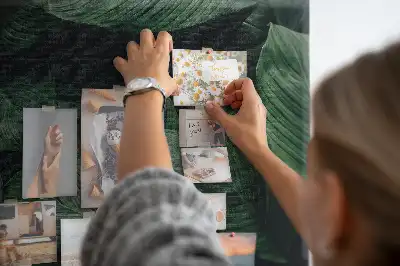 Trópusi monstera mintás parafa üzenőtábla