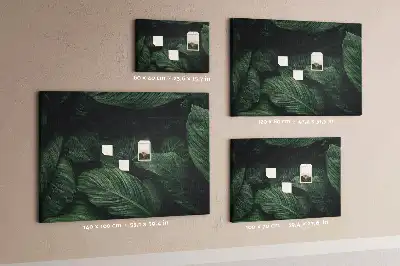Trópusi monstera mintás parafa üzenőtábla