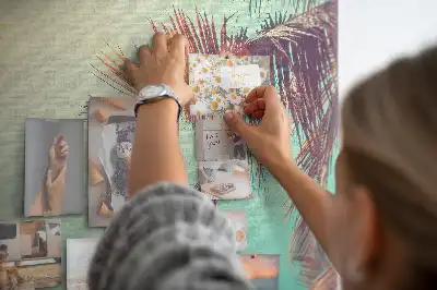 Parafatábla trópusi pálmák mintával