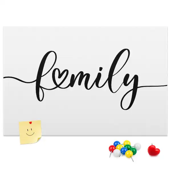 Family feliratú parafatábla