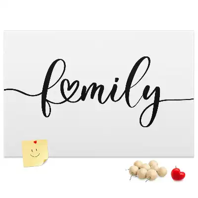 Family feliratú parafatábla
