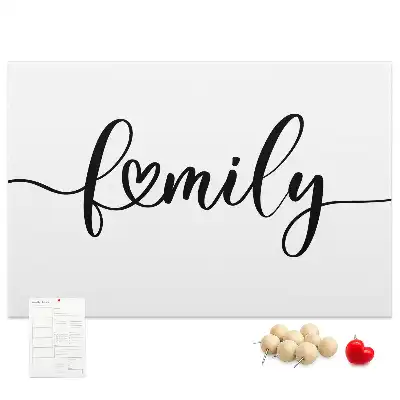 Family feliratú parafatábla