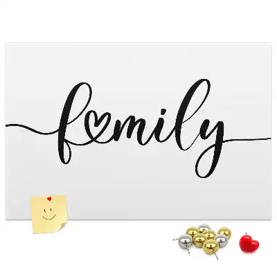 Family feliratú parafatábla