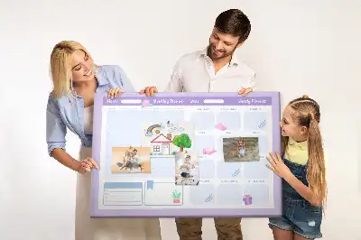 Rózsaszín éves tervező parafa üzenőtábla