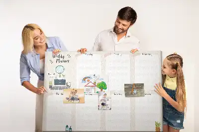 Fali parafa üzenőtábla heti naptárral