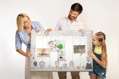 Heti ütemterv szervező parafatábla