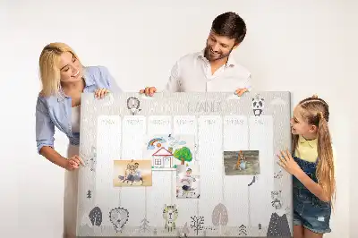 Heti ütemterv szervező parafatábla